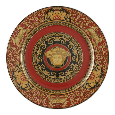 piatto versace rosso|versace greek dinnerware.